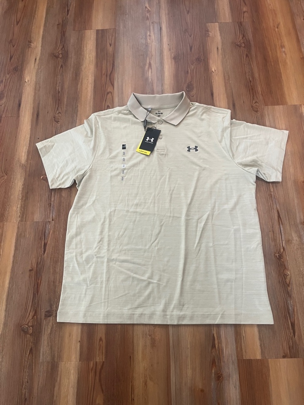 Under Armour Men’s Light Beige Golf Performance Polo